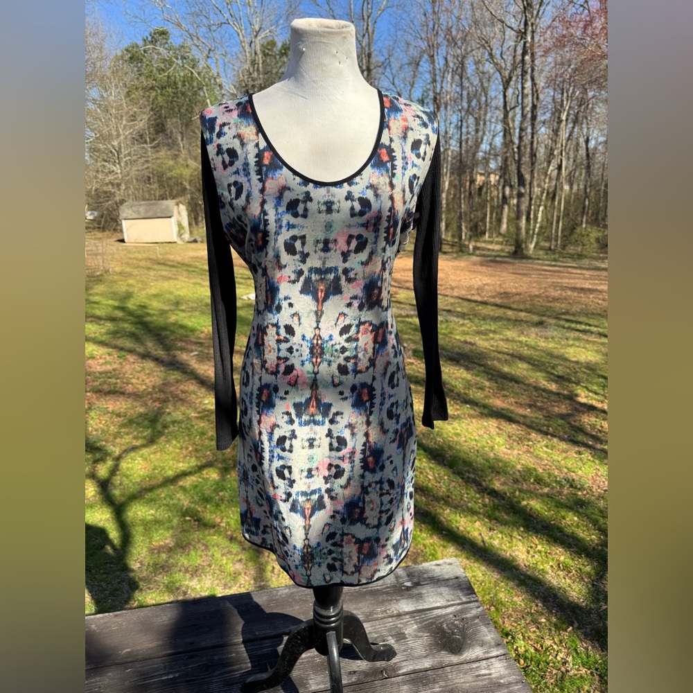 Free People Abstract Leopard Dress